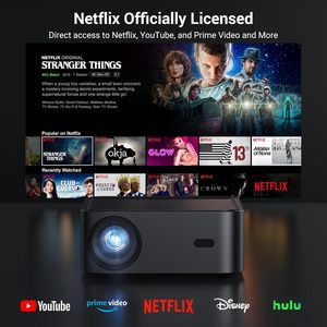 <span class=keywords><strong>Happrun</strong></span> chính thức được cấp phép Netflix thông minh chiếu 4K wifi cho Bluetooth doiby âm thanh được xây dựng trong các ứng dụng tự động lấy nét ống kính chúng tôi cắm - Product Image 2
