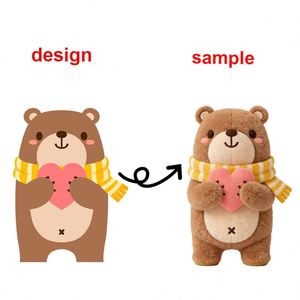 Oem Odm <b>Stuffed</b> Cat Animal <b>Soft</b> Dolls Valentines Bear Sweater Puffed <b>Toy</b> Custom Made Plush <b>Toys</b> - Product Image 1