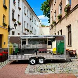 Camion de restauration mobile populaire, remorque de restauration multifonctionnelle, camion de nourriture avec deux éviers avec eau chaude et froide - Product Image 1