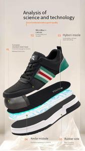 Nouvelles <span class=keywords><strong>chaussures</strong></span> <span class=keywords><strong>de</strong></span> sécurité pour hommes, résistantes aux perforations, confortables, résistantes aux chocs, antidérapantes, avec embout en acier, bottes <span class=keywords><strong>de</strong></span> travail pour chantier - Product Image 4