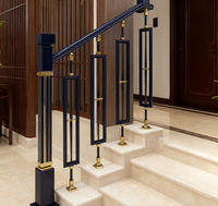 Grande demande Style moderne Vente directe d'usine Broches métalliques Balustrade de balcon Rampes d'escalier en aluminium Garde-corps pour l'intérieur