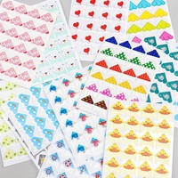 Autocollants d'angle photo adhésifs blancs purs et élégants pour embellir les albums de scrapbooking et les journaux