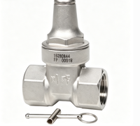 Vanne de clôture manuelle en laiton verrouillable, Vanne d'isolement pour compteur d'eau / Vanne de pré-compteur, Raccord fileté femelle, PN16, 1/2in-2in, OEM