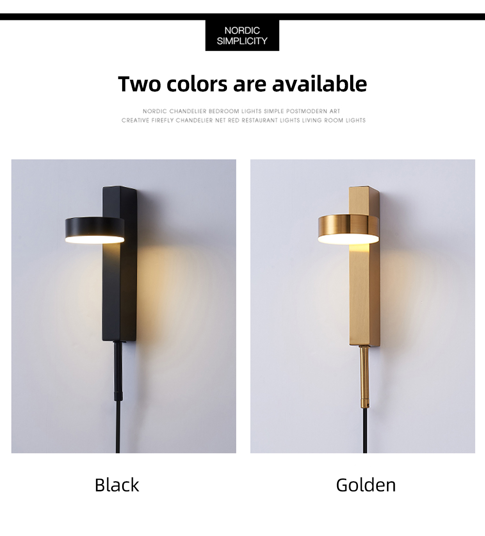 Modern Reading Wall Mounted Light for Bedroom Home Bedside Nordic Adjustable Rotating Long led Wall Lamp Indoor