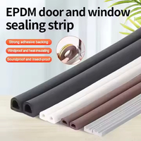 Bande d'étanchéité autocollante en mousse EPDM de type D, anti-poussière, pour les interstices de portes et fenêtres, qualité assurée