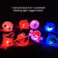 Anneaux LED d'Halloween Écologiques : Kits d'Accessoires de Fête Lumineux dans le Noir (Chauve-souris, Citrouille, Crânes) pour Enfants – Accessoires de Déguisement Très Vendus