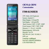 OEM mémoire personnalisée BT petit téléphone à rabat à double carte SIM Android Lte téléphone portable à clavier pliable avec caméra HD