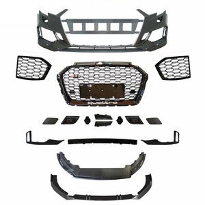 Accesorios para Auto RS3, <span class=keywords><strong>Kit</strong></span> de Carrocería para <span class=keywords><strong>Audi</strong></span> <span class=keywords><strong>A3</strong></span>, Parachoques Delantero de Alta Calidad con Rejilla para <span class=keywords><strong>Audi</strong></span> RS3, Material PP, Años 2017-2019 - Product Image 1