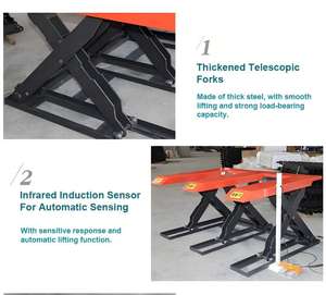 Plataforma elevadora personal eléctrica hidráulica tipo tijera portátil para trabajos de mantenimiento y reparación aérea menores - Product Image 5