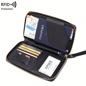 Nueva Cartera RFID 2026 para Pasaportes y Documentos, Bolsa de Viaje Multifuncional con Cierre, para Guardar Boletos de Avión - Product Image 6