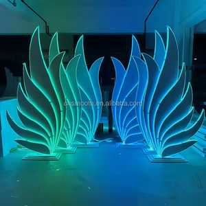 SMOOTH Acrylic White with Sliver Grid Wedding white 3D <b>Backdrop</b> <b>Stand</b> Event Wall props - Product Image 2