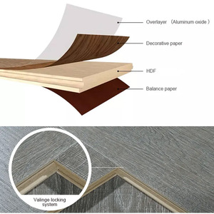 Plancher stratifié 8 mm pour design intérieur et décoration de la maison, système clic, <span class=keywords><strong>flottant</strong></span>, MDF HDF AC3 AC4 - Product Image 2