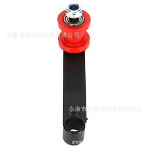Tendeur de chaîne Fvrit Atv avec support noir, rouleau rouge, pièce de réparation en acier pour moto tout-terrain et buggy de plage - Product Image 3