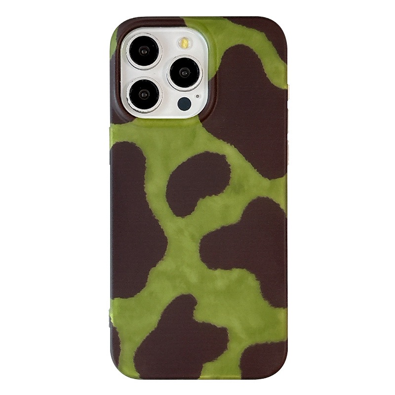 Matte Cow Print Green Base