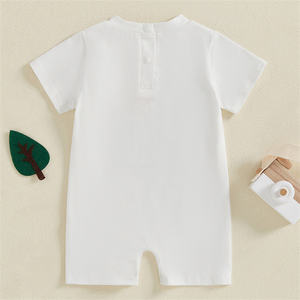 Vêtements Private Label pour Nouveau-né <span class=keywords><strong>1er</strong></span> Anniversaire, Barboteuses Brodées de Golf à Manches Courtes pour Bébés Filles et Garçons, 1 Pièce - Product Image 3