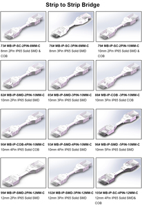 Hội Đồng Quản trị để cáp 8 mét 2pin 24V 36V IP68 IP65 không thấm nước <span class=keywords><strong>LED</strong></span> Strip Lights kết nối cho Silicone SMD <span class=keywords><strong>COB</strong></span> <span class=keywords><strong>LED</strong></span> Strip ánh sáng - Product Image 5