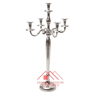 Home Hoteles y Restaurantes Decoraciones para interiores y exteriores Candelabros de piso de 5 brazos para decoración de centros de mesa de piso de boda - Product Image 2