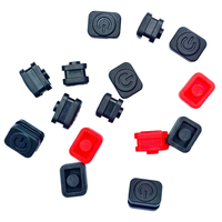 Usine en gros carré Silicone Keycaps housse de protection pour bouton de commutation d'alimentation couleur personnalisée Logo inducteurs bobines Application
