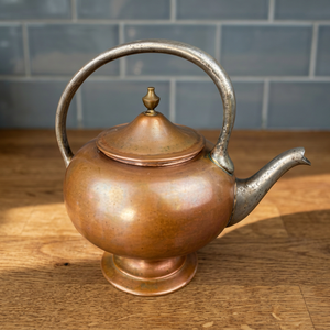 Théière traditionnelle chinoise en métal avec couvercle et poignée en métal, bouilloire à eau - Product Image 6