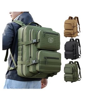 Sacs à dos tactiques personnalisés en gros pour la randonnée et la gym, imperméables, <span class=keywords><strong>45L</strong></span>, avec système Molle et doublure en polyester - Product Image 1
