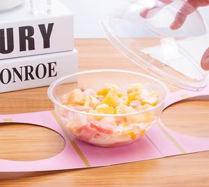 Bola de plástico transparente al por mayor, bola redonda de Mousse, caja FruityMix, caja para dulces, caja con mango transparente, cuchara para ensalada y fruta, bola transparente - Product Image 6