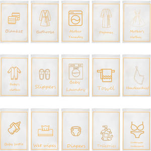 Bolsa <span class=keywords><strong>de</strong></span> almacenamiento <span class=keywords><strong>de</strong></span> pañales y toallas desechables <span class=keywords><strong>de</strong></span> hospital para mujeres embarazadas: reutilizable, sellada, letras imprimibles, bolsa conveniente con cremallera - Product Image 4