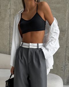 <span class=keywords><strong>Pantalon</strong></span> large élégant et minimaliste, style <span class=keywords><strong>chic</strong></span>, <span class=keywords><strong>taille</strong></span> S-2XL, pour le travail et les loisirs, <span class=keywords><strong>blanc</strong></span>, <span class=keywords><strong>pantalon</strong></span> palazzo pour femmes, <span class=keywords><strong>pantalon</strong></span> large pour femmes - Product Image 2