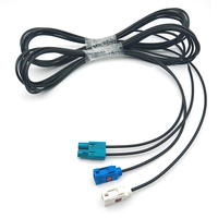 Universal doble Fakra Z enchufe macho a 2 X solo Fakra hembra Cable de extensión de antena de radio de coche