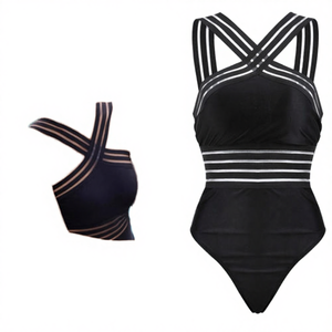 Traje de Baño Entero para Mujer con Diseño Calado, Tejido Personalizado, Servicio OEM - Product Image 4