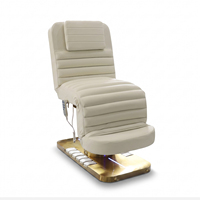 Mobilier de spa facial HICOMED : Lit de massage en acier inoxydable doré