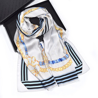 Petit foulard de luxe en soie imprimés quatre coins, écharpe pour la tête, pièces, pour femmes