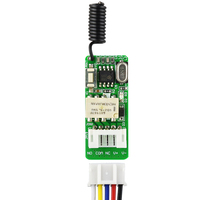 KONST RF 433MHz 315MHz Commutateur de télécommande 4 boutons Petit contrôleur LED pour DC3.5V-12V de porte de garage Portée de 100m Code roulant