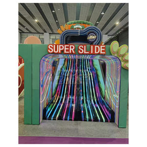 핫 세일 유리 섬유 슬라이드 실내 놀이터 장비 소프트 놀이 장비 큰 유리 섬유 슬라이드 실내 놀이 공간 - Product Image 4