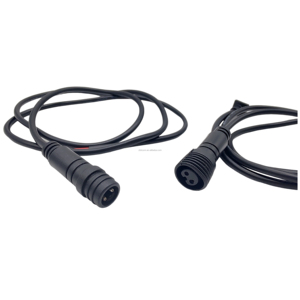 저렴한 가격 2 핀 3 핀 4 핀 IP65 남성 여성 방수 커넥터 케이블 어셈블리 LED 조명 - Product Image 2