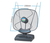 AR-463 Originele Fabrieks-universele antenne voor alle tv's, digitale HD-versterker voor binnen, 30dB versterking, 40-862MHz frequentie, sterke Freeview-ontvangst