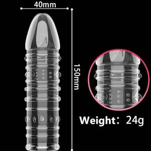 Granular Feeling Soft Spikes Extended Pump Rutsch feste erwachsene männliche Sexspielzeug Penis hülle für Paare - Product Image 5