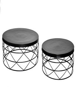 Table basse moderne en laiton noir, durable, écologique, élégante, en métal, pour salon, bureau, salon, hall d'hôtel, décoration intérieure - Product Image 1