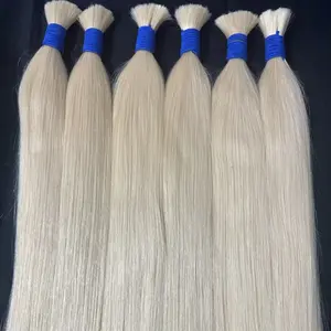 Màu da sữa mượt meches đổ tresses africaine En gros frete Trung Quốc Para Brasil MUS kiểu tóc con người Tóc Việt nam thô