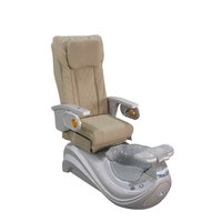 Chaise de pédicure noire à prix d'usine avec massage complet du corps et du siège, et bassin de spa pour les pieds