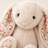 Jouets en peluche personnalisés OEM ODM super doux en forme d'ours et de lapin avec broderie de logo, peluches anti-stress pour Pâques