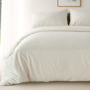 Copripiumino Jacquard Jacquard di lusso motivo floreale copripiumino <span class=keywords><strong>Set</strong></span> 3 pezzi federa <span class=keywords><strong>Set</strong></span> copripiumino - Product Image 2