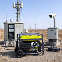 Générateur essence 2,5 kW 230 V 50 Hz avec sortie CC 12 V AVR pour site télécom, vidéosurveillance, surveillance à distance, alimentation de secours