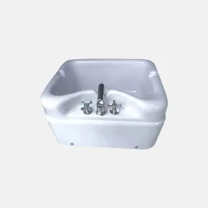 Wholesale Acrylic Cheap Square Foot Bath Bucket High Quality Custom Foot Pedicure Wash Basin for Nail Salons