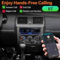 Abnehmbarer MP3-Player mit Android Auto & Bildschirmanzeige FM-Radio USB/SD-Karte Auto-Armaturenbrett-Verstärker