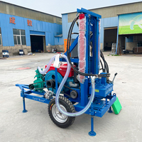Machine de forage de puits d'eau portable, profondeur 200M, vente directe