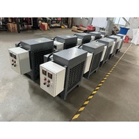 Tubo de calefacción de soplador de aire caliente industrial de tubería de gas de combustión de sala de secado de temperatura constante integrada de 10KW, calentador de conductos de potencia de 60KW