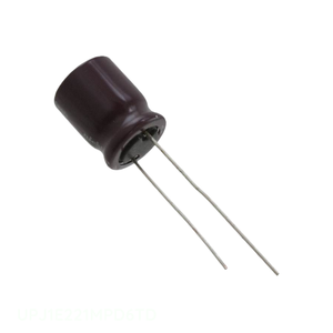 ตัวเก็บประจุแบบ Through Hole CAP ALUM 220UF 20% 25V RADIAL TH UPJ1E221MPD6TD ของผู้ผลิต Channel 220 uF - Product Image 1