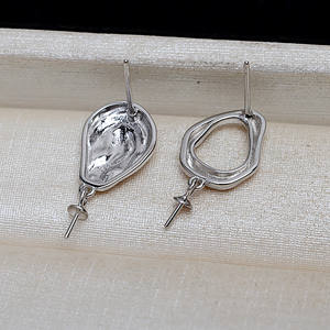 Pendientes de Plata de Ley S925 con Perlas Barrocas de 9-17 mm, Estilo AB, Colgante de Cuentas Deformadas, Accesorio de Joyería de Moda para Mujer -4135 - Product Image 4