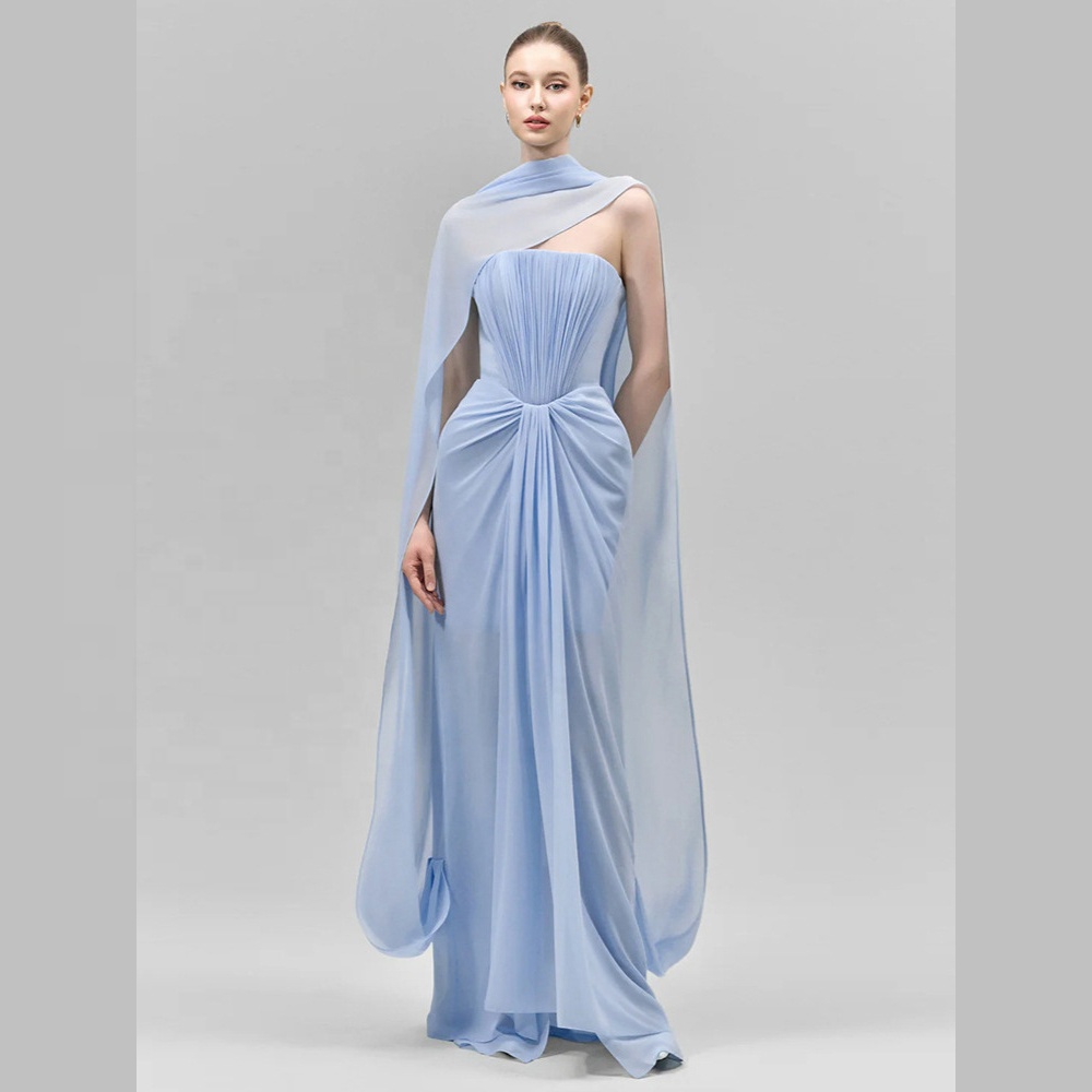 chinese dress ladies Alicia Maxi Dress With Embellishment And Matching Shawl – Gina Bacconi main image 1