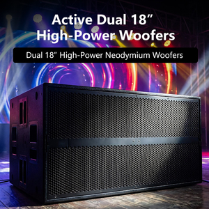 SUB 9006 2X18 7200w Subwoofer Activo de Alta Potencia, Altavoces Profesionales, Equipos de Sonido, Bajos, Altavoz Subwoofer Dual de 18 Pulgadas - Product Image 2